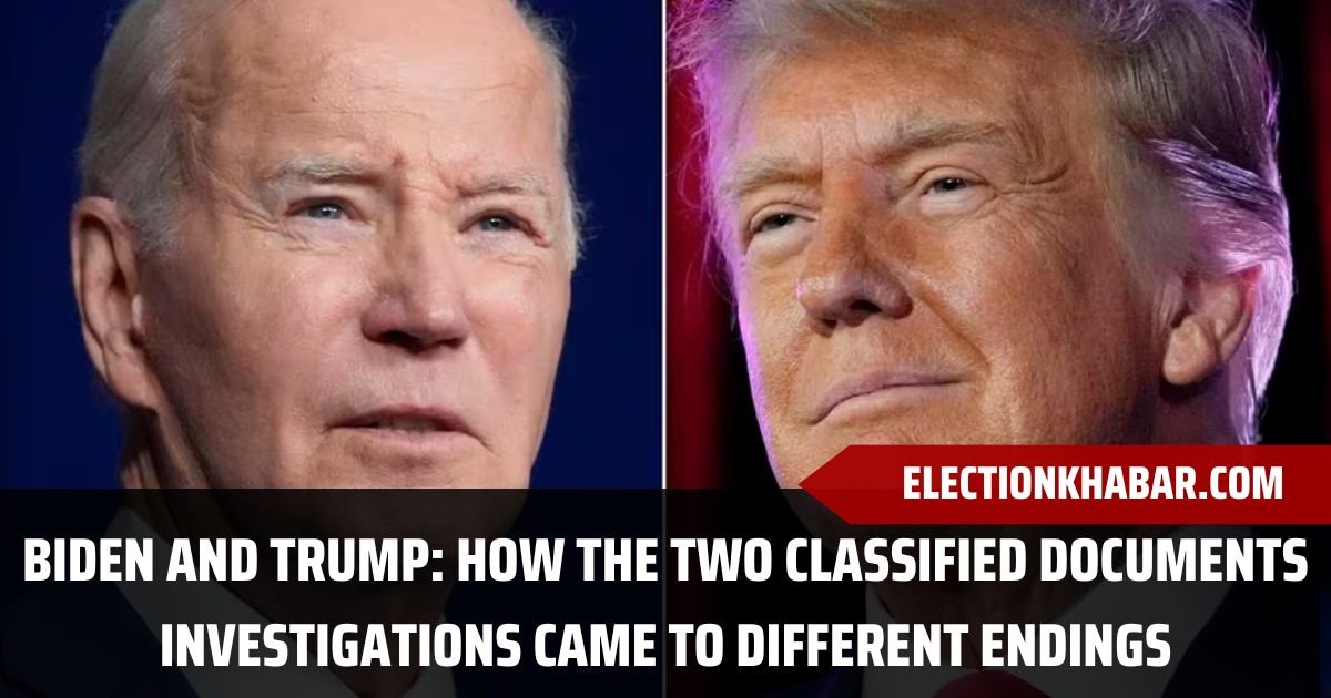 Biden and Trump: How the two classified documents investigations came to different endings